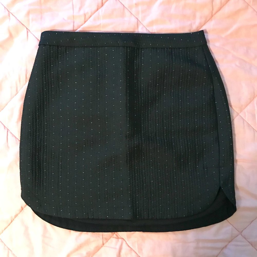 Madewell black skirt with gold flecks